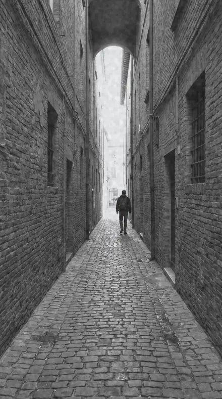 Milk Fog applied to The alley says more in ink