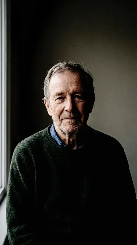 Bare Head applied to man portrait