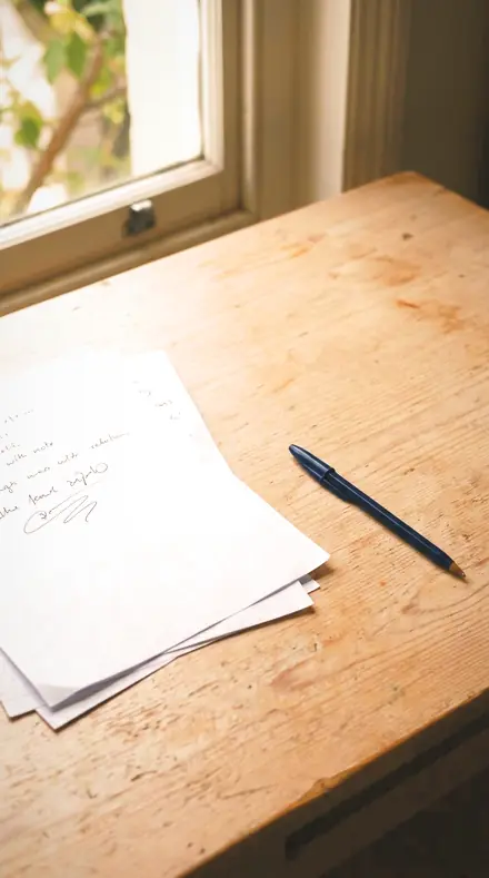 Marble Floor applied to paper desk