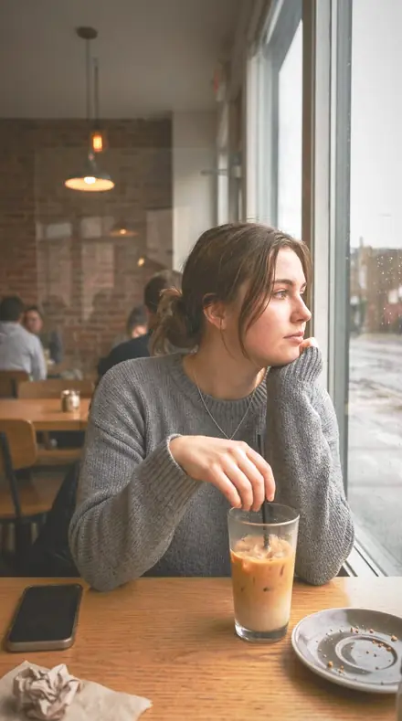 Lounge Chair applied to cafe window