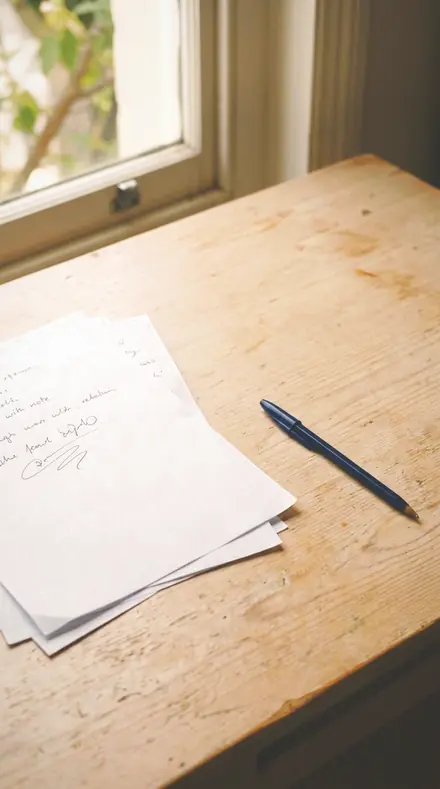 Atrium Warm applied to paper desk