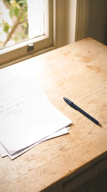 Guest Lounge applied to paper desk