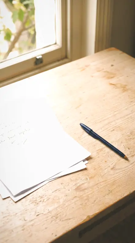 Arrival Hall applied to paper desk