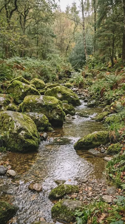 Humid Glare applied to moss rocks