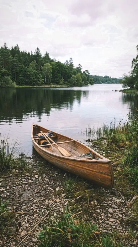 Canopy Damp applied to lake canoe