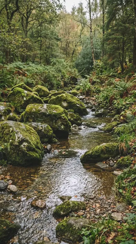 Canopy Damp applied to moss rocks