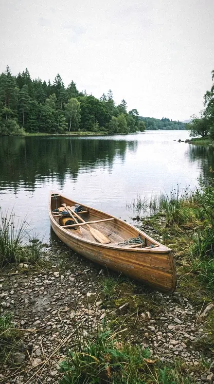 Leaf Sweat applied to lake canoe