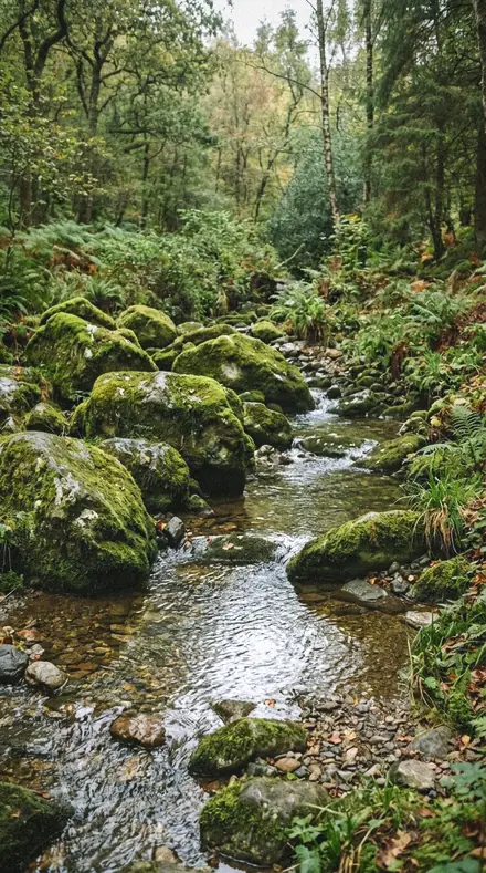 Leaf Sweat applied to moss rocks
