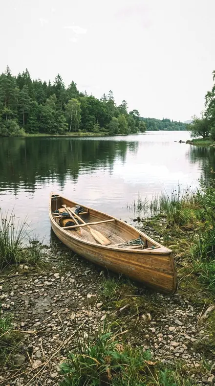 Jungle Damp applied to lake canoe