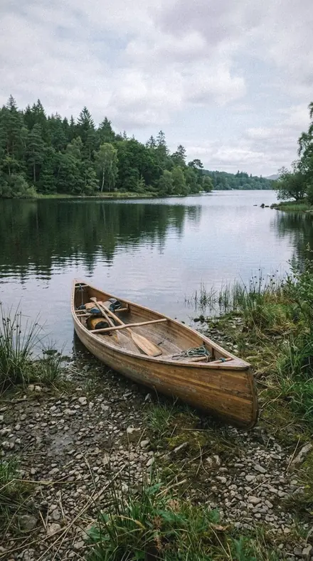 Leaf Sap applied to lake canoe