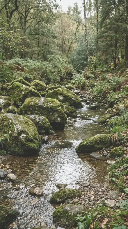 Silverleaf applied to Rain-wet moss, alive