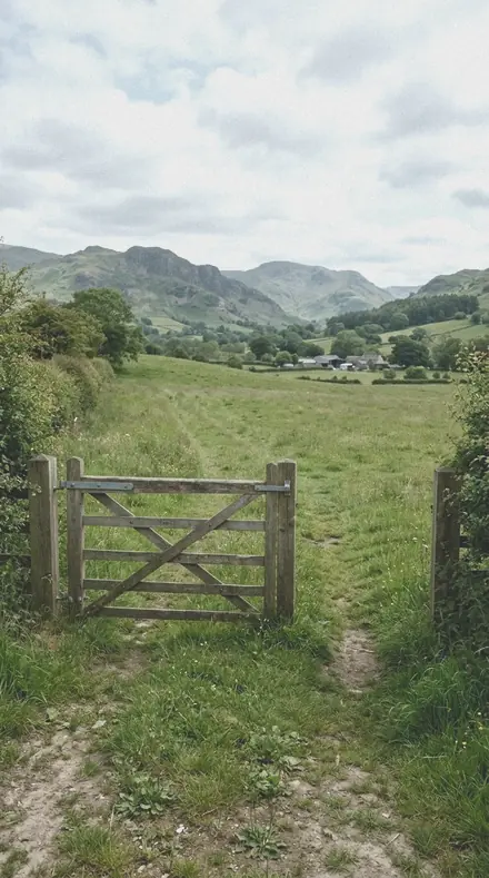 Greyveil applied to The gate, the field, the green done right