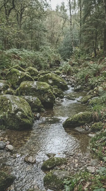 Greyveil applied to Rain-wet moss, alive