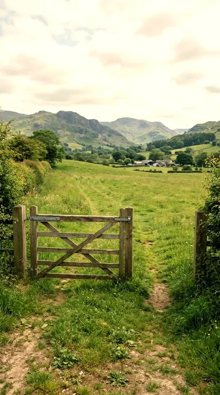 Lightfall applied to The gate, the field, the green done right