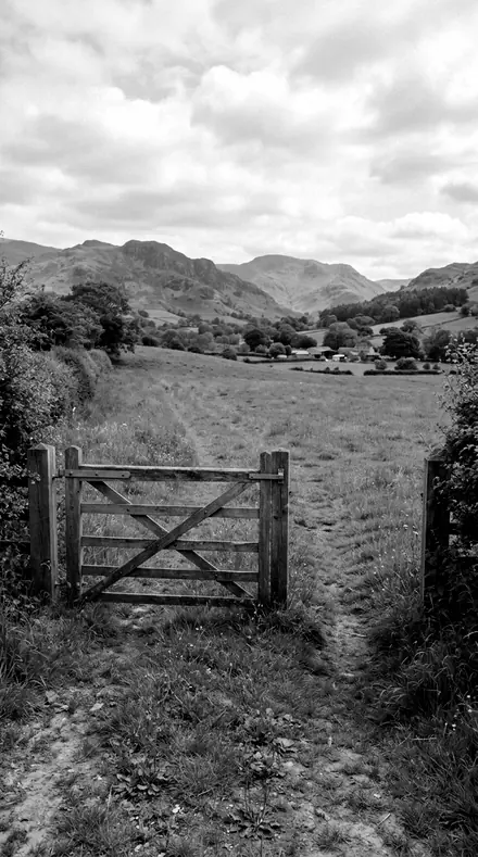 Barkline applied to The gate, the field, the green done right