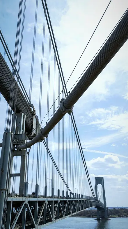 Balcony Rail applied to bridge cables