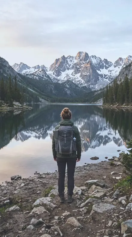 Grey Sea applied to mountain lake