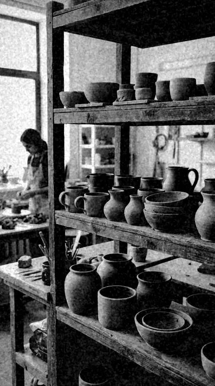 Plate Camera applied to clay pots