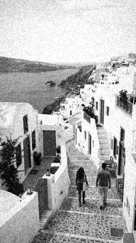 Plate Camera applied to coast village