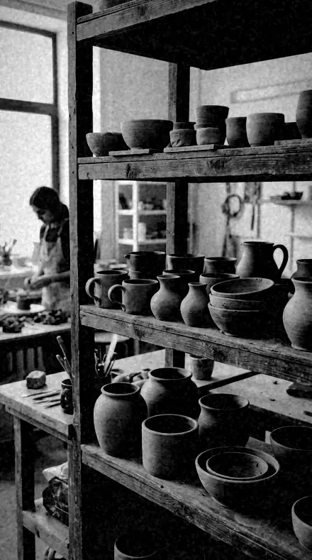 Portrait Plate applied to clay pots