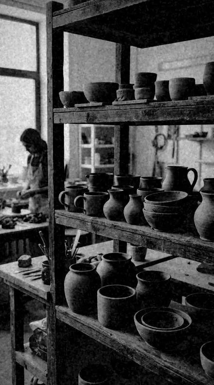 Brick Dark applied to clay pots