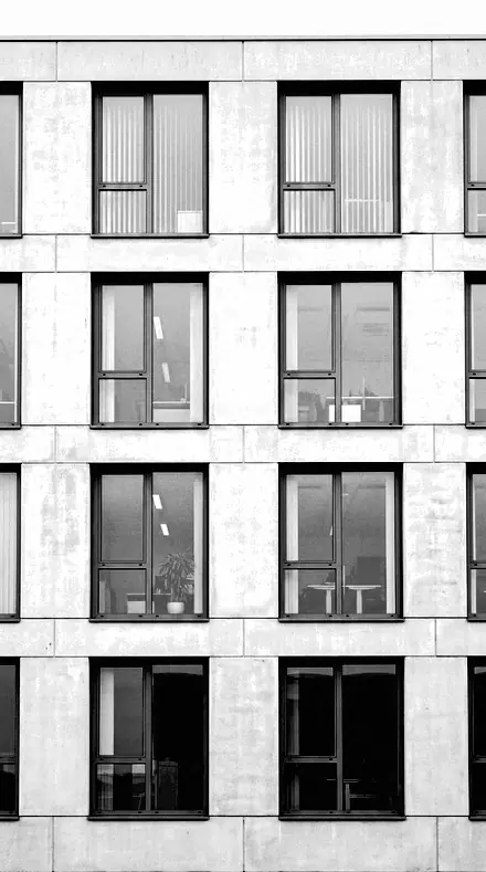 Lino Press applied to facade grid