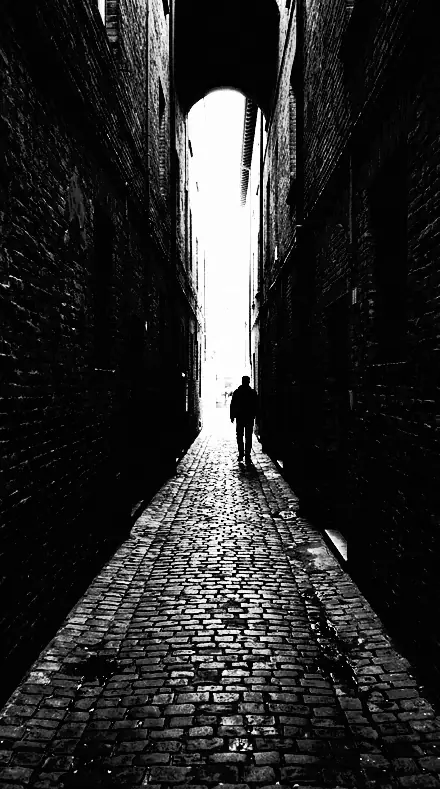 Silhouette Cut applied to alley lines