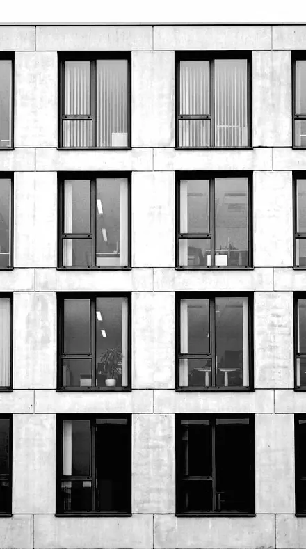 Halftone Drop applied to facade grid