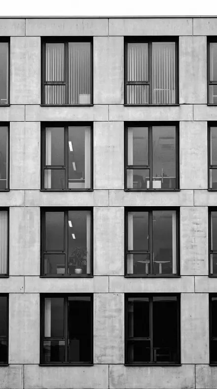Chisel Mark applied to facade grid