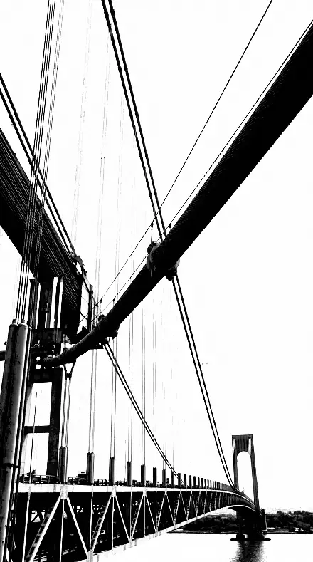 Block Print applied to bridge cables