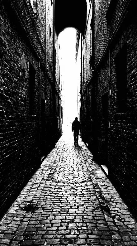 Plate Etch applied to alley lines