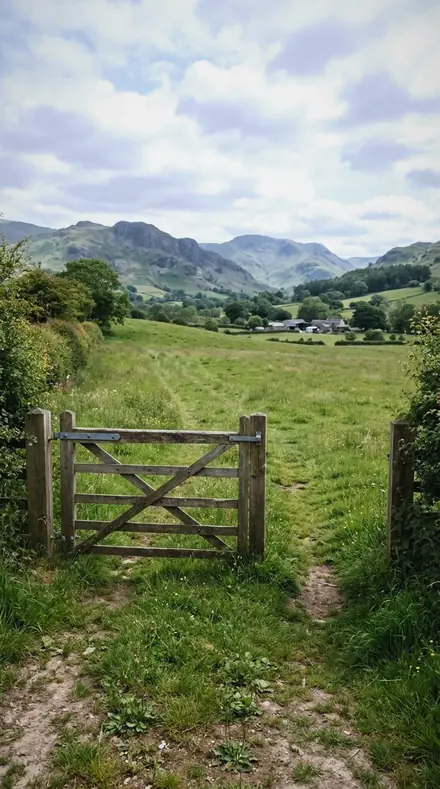 Plateau Blue applied to farm gate