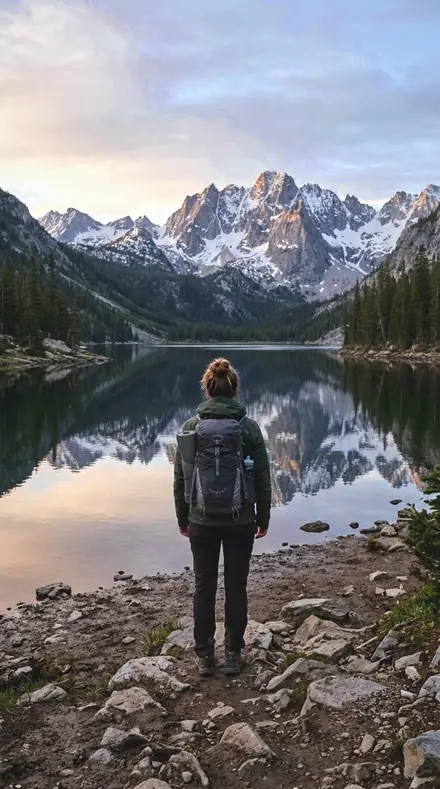 Airless Noon applied to mountain lake