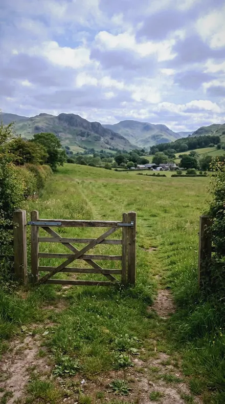 Scree Field applied to farm gate