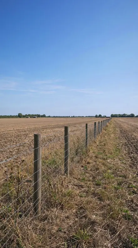 Altitude Burn applied to field fence