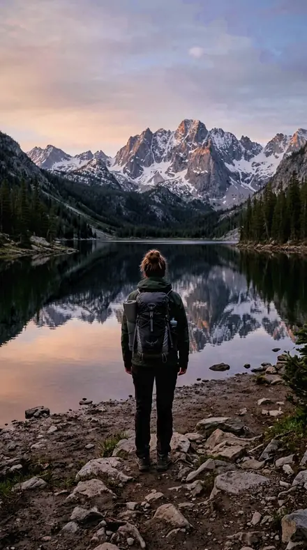 Void Shade applied to mountain lake