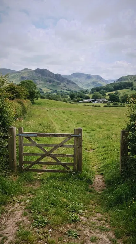 Ultraviolet Edge applied to farm gate