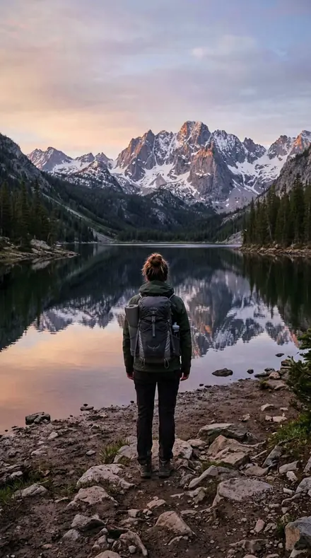Blue Zenith applied to mountain lake