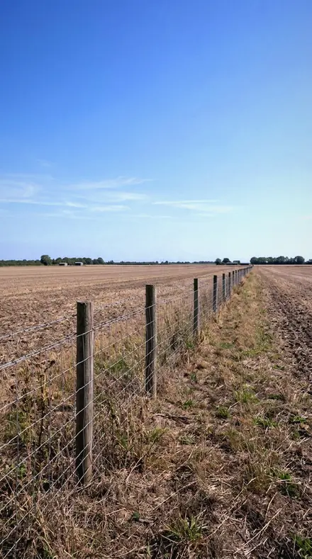 Sun Cut applied to field fence