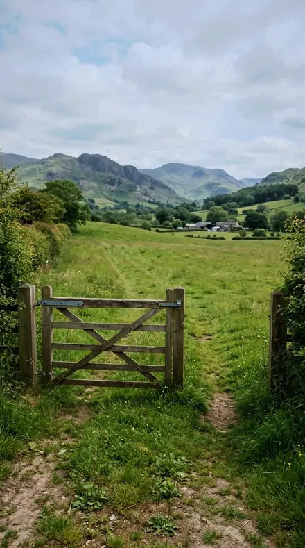 Peak Glare applied to farm gate