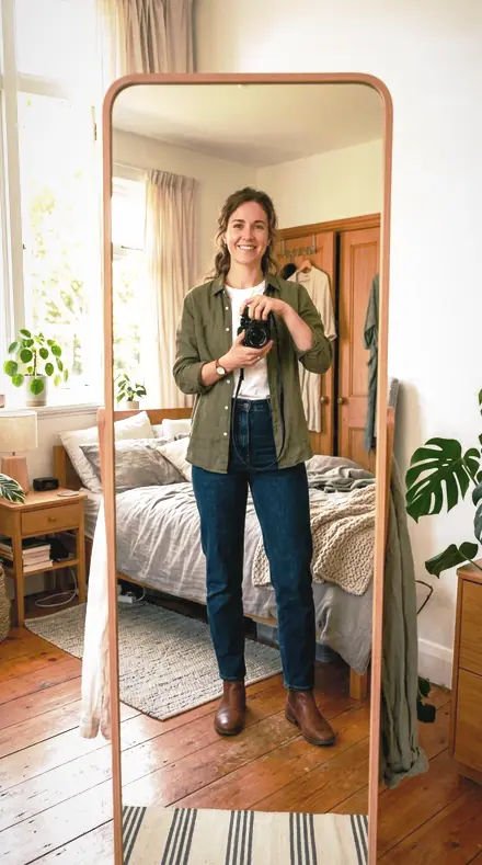 Studio Beauty applied to mirror fit