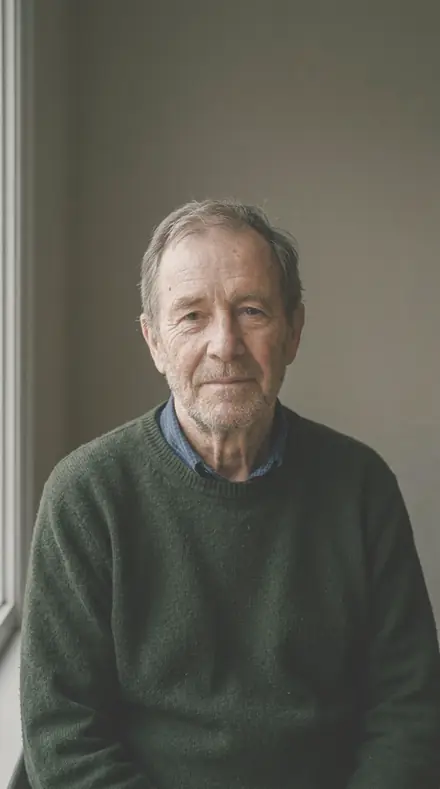 Glossy Page applied to man portrait