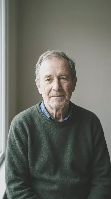 Cover Face applied to man portrait