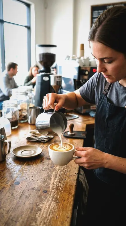 Rim Ratio applied to coffee pour