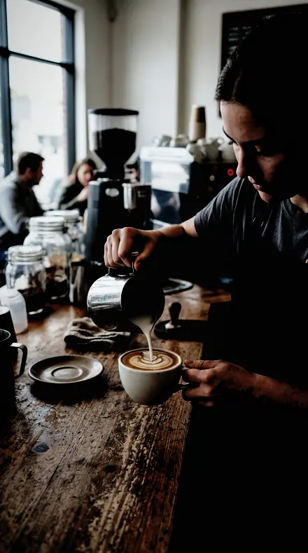 Ninety Degree applied to coffee pour