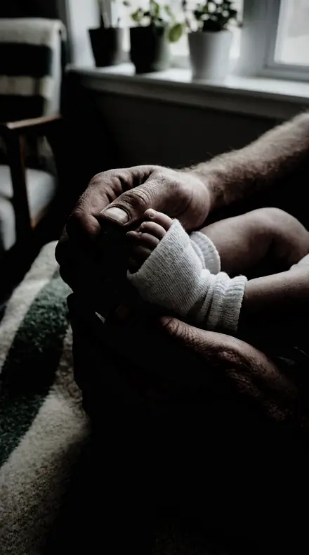 Ninety Degree applied to newborn hands