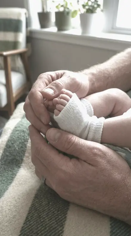 EV-06 Portrait Air applied to Small hands, handled gently