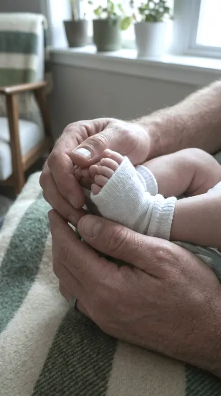 EV-10 Night Wire applied to Small hands, handled gently