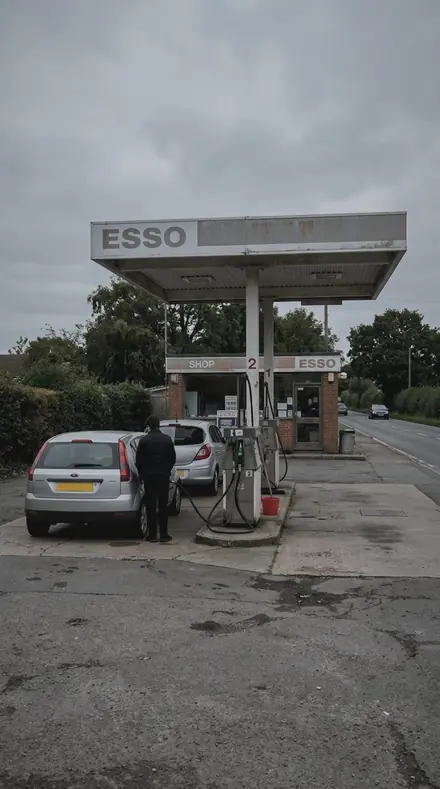 Rain Bead applied to petrol station