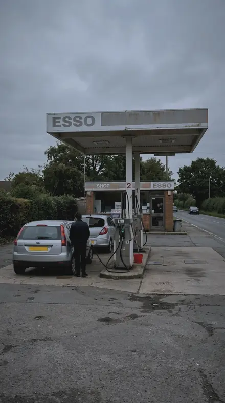 Wet Pane applied to petrol station